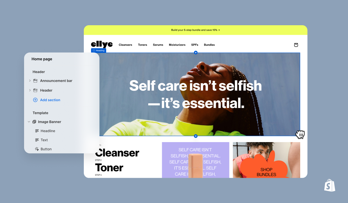 Shopify ecommerce online store with AI-powered product descriptions