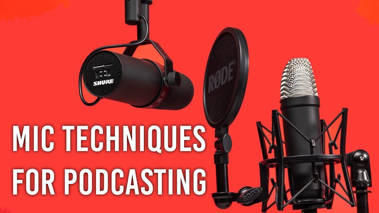 Professional podcast recording setup with microphone for creating podcast intros using Suno AI music generator